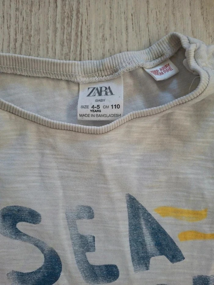 Lote/conjunto de tops para niño blanco verano blanco/azul/caqui Gémo/Tape à l’œil/TAO/Zara - 4/5 años – photo 11